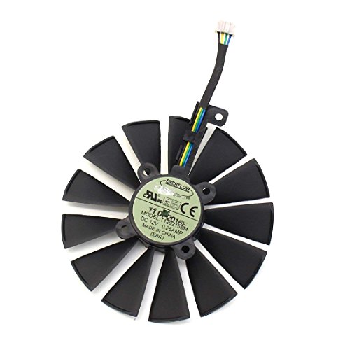 iHaospace 95MM T129215SM FDC10M12S9-C 4Pin 12V Graphics Card Cooler Fan for ASUS ROG STRIX GTX 1050Ti 1060Ti 1070Ti 1080Ti RX 470 570 580 RX470 RX570 RX580 Grafikkarte Lüfter von iHaospace