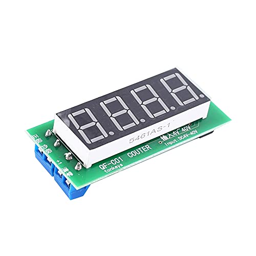 iHaospace DC 5V 12V 36V Trigger Counter Module Accumulator 4-Bit Red 0.56inch Digital Tube Display von iHaospace