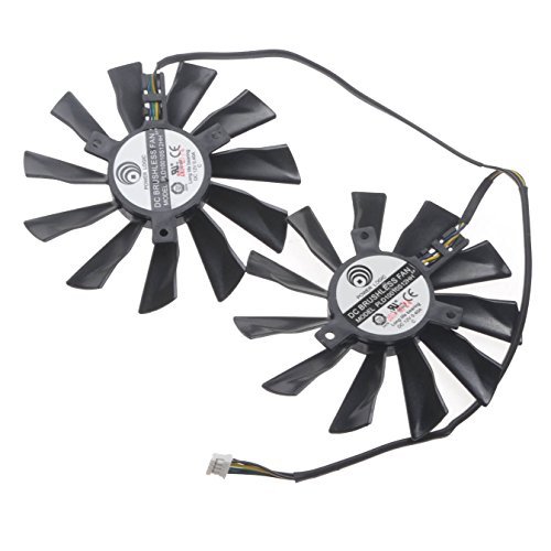 iHaospace PLD10010S12HH 95mm Grafikkarte-GPU/VGA-Ventilator Lüfter für MSI R9 270 280 290 GTX 750Ti 770 780 790 R7-260X R9-270X R9-280X R9-290X GTX770 Videokarte von iHaospace