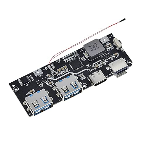 iHaospace Power Bank Mainboard QC4.0 QC3.0 Dual USB 5V 4.5A 22.5W Power Bank 18650 Charging Module, Type-C USB Battery Charging Board Quick Charger Circuit Board von iHaospace