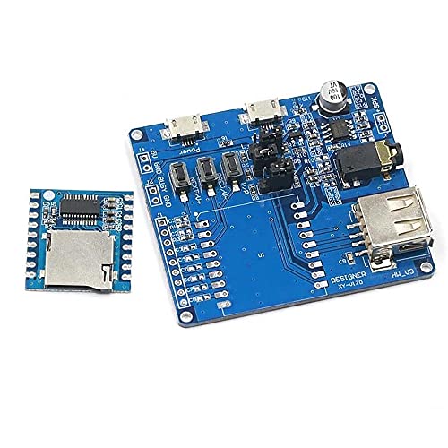 iHaospace XY-V17B Intelligent Voice Module Mini MP3 Player Module + Voice Controller Shield Serial Port Control Voice Board Support SD/TF Card von iHaospace