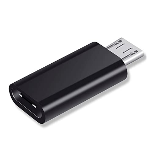 iJiGui Adapter USB C auf Micro USB, Micro USB (Stecker) auf USB C (Buchse) Adapter, Übertragungsrate bis zu 480 Mbps, unterstützt 2,4 A Schnellladung für Samsung Galaxy, Huawei, Xiaomi, PC von iJiGui