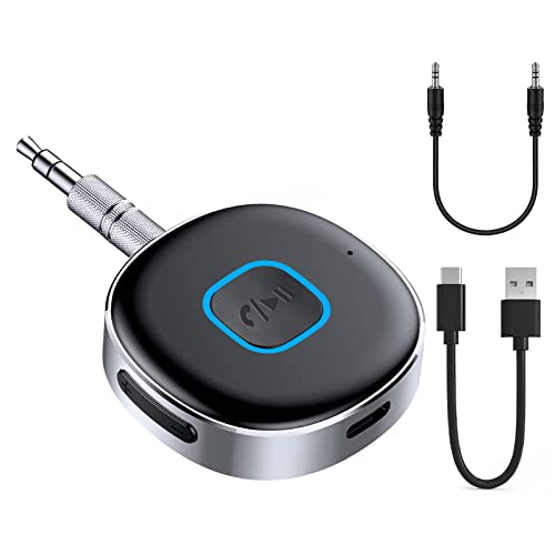 iJiZuo Aux Bluetooth Adapter, Bluetooth Adapter Auto, Kabelloser Bluetooth 5.0 Adapter mit Mikrofon 3.5 mm Klinke für Auto Audio System, Kopfhörer, Speaker, Heimstereosysteme iJiZuo Aux Bluetooth Adapter, Bluetooth Adapter Auto, Kabelloser Bluetooth 5.0 Adapter mit Mikrofon 3.5 mm Klinke für Auto Audio System, Kopfhörer, Speaker, Heimstereosysteme von iJiZuo