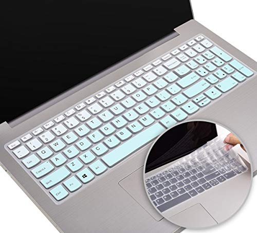 2 Pack Lenovo IdeaPad Tastatur Cover für 2020 2019 15.6 Zoll Lenovo Ideapad S145 S340 L340 130 330 330s 340s 520 S540 720s 17.3 Zoll Lenovo Ideapad 320 330 L340 L340 Haut (O. mbre Mint+Transparent) von iKammo