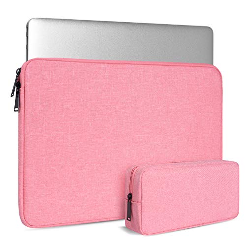 Laptoptasche für Dell Inspiron 14 5406 5482 5481 Latitude XPS 15 Lenovo IdeaPad 3 Zoll Asus L406 (35,6 cm), cm) mit kleiner Hülle, Pink Tablet Tasche von iKammo