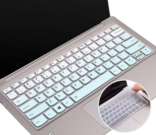 Tastatur-Abdeckung für Lenovo Yoga 6 13,3 Zoll, Lenovo Flex 14, Lenovo Yoga C940 C740 14 Zoll, Lenovo C930 14 Zoll, Lenovo Yoga 730 720 720s 13,3, Lenovo Yoga 720 12,5 Zoll (Mint+transparent) 2 Stück von iKammo