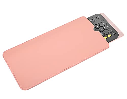 Tastaturhülle aus PU-Leder für Logitech K380 Multigeräte Wireless Bluetooth Tastatur Skin, Pink von iKammo