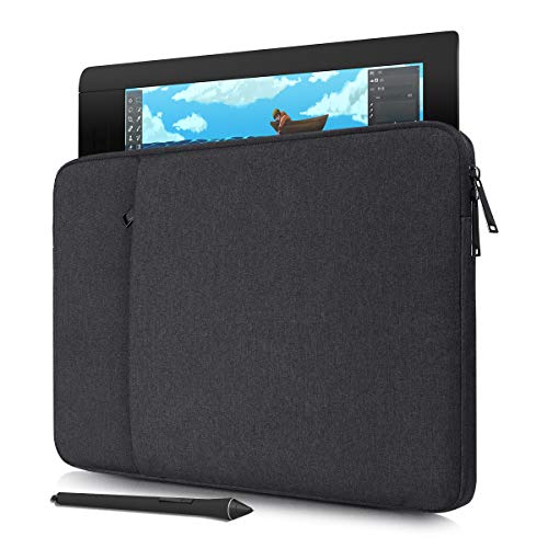 Tragbare Tablet-Schutzhülle für Wacom Cintiq 16 / Cintiq Pro 16 / Intuos Pro Large PTH860, Huion KAMVAS 16, Wacom Tragetasche (Schwarz) von iKammo