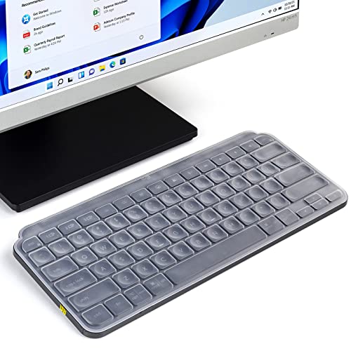 Transparente Tastaturabdeckung für Logitech MX Keys Mini Minimalistische kabellose beleuchtete Tastatur, Logitech MX Keys Mini Keyboard Skin Protector Zubehör von iKammo