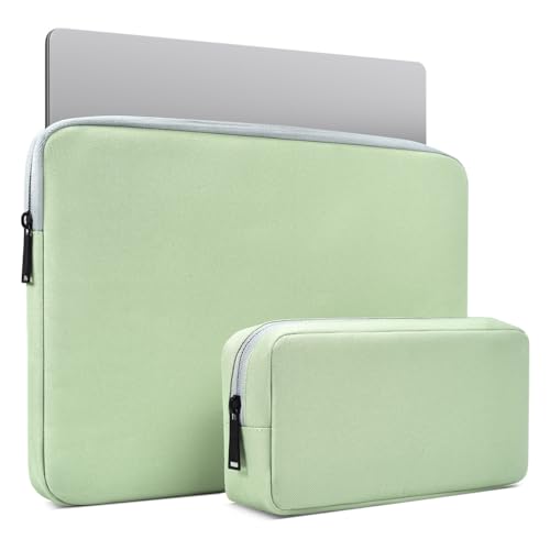 iPad Pro 12.9 Sleeve, Tablet Case Tragetasche für 12.9 Zoll iPad Pro mit Magic/Smart Keyboard, 13 Zoll Surface Pro 9.12.3 Pro 8/X/7/6, Samsung Galaxy Tab S8+ Ordnung Organizer-Tasche, Grün von iKammo