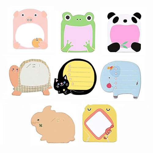 iLamvie 8 Paket Blöcke Für Kinder Mitgebsel, Haftnotizen Klebezettel Tier Design, Geschenke Für Schüler Kindergeburtstag iLamvie 8 Paket Blöcke Für Kinder Mitgebsel, Haftnotizen Klebezettel Tier Design, Geschenke Für Schüler Kindergeburtstag von iLamvie