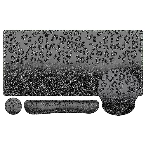 iLeadon Mauspad-Set, Schreibtischunterlage + Mauspad mit Handgelenkauflage + Tastatur-Handgelenkauflage + Untersetzer, 4-in-1 ergonomisches Mauspad, Schreibtischunterlage und Tastatur-Pad-Set für Home iLeadon Mauspad-Set, Schreibtischunterlage + Mauspad mit Handgelenkauflage + Tastatur-Handgelenkauflage + Untersetzer, 4-in-1 ergonomisches Mauspad, Schreibtischunterlage und Tastatur-Pad-Set für Home von iLeadon