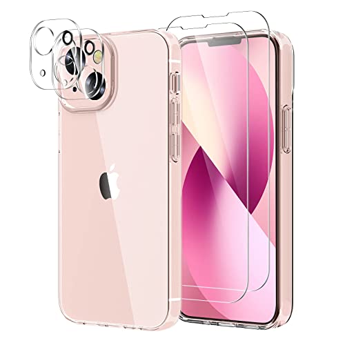 iLieber Handyhülle für iPhone 13 Hülle mit Schutzfolie, 1 Hülle 2 Schutzfolie 2 Kamera Schutzfolie Ultra Silikon Dünn Kratzfest Schutzhülle 9H Displayschutzfolie für iPhone 13 iLieber Handyhülle für iPhone 13 Hülle mit Schutzfolie, 1 Hülle 2 Schutzfolie 2 Kamera Schutzfolie Ultra Silikon Dünn Kratzfest Schutzhülle 9H Displayschutzfolie für iPhone 13 von iLieber