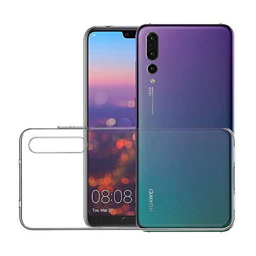 iLieber Huawei P20 pro Hülle mit Schutzfolie, [1 Hülle + 2 Schutzfolie] Schutzhülle [Ultra Dünn] Folie 9H Screen Protector TPU Silikon Case Cover Transparent Crystal für Huawei P20 pro von iLieber