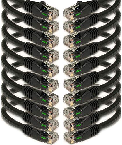 iMBAPrice IMBA-CAT5-50BK-10PK Netzwerk-Ethernet-Patchkabel, 15 m, Schwarz, 10 Stück von iMBAPrice