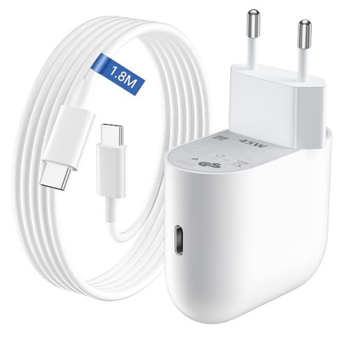 45W USB C Ladegerät für Google Pixel 9a 9 Pro XL 9Pro 8a 8Pro 7a 7 7Pro 6Pro 6a,USB C Netzteil PD 3.0 Schnellladegerät mit 1,8M Typ C Kabel für iPhone 16e 16 15Pro Max Samsung A55 A16 A15 A35 A25 A05s 45W USB C Ladegerät für Google Pixel 9a 9 Pro XL 9Pro 8a 8Pro 7a 7 7Pro 6Pro 6a,USB C Netzteil PD 3.0 Schnellladegerät mit 1,8M Typ C Kabel für iPhone 16e 16 15Pro Max Samsung A55 A16 A15 A35 A25 A05s von iMangoo