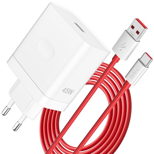 45W USB Ladegerät für Oneplus SuperVooc Charge,USB Netzteil mit 6A USB C Ladekabel 1m Dashcharge Adapter für Oneplus 13 12R 12 Nord 4 3 Nord CE 4 Lite 11 10 Pro Oppo Reno 12F 11F A80 A18 realme 12x von iMangoo