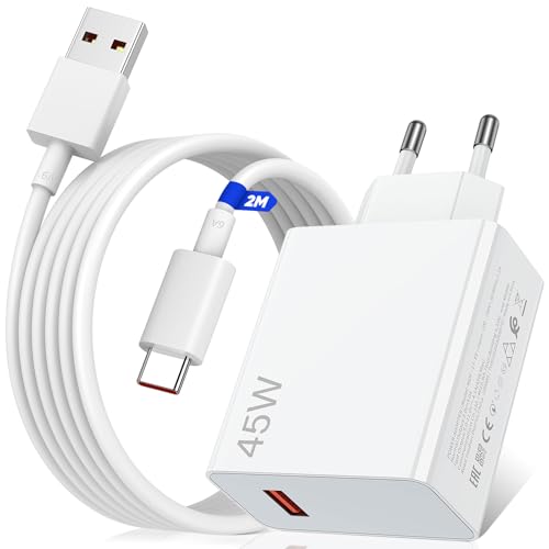 45W USB Ladegerät mit 6A Typ C Ladekabel 2M für Xiaomi Redmi Note 14 Pro 5G 13Pro 12Pro 11Pro,Schnellladegerät USB Power Handy Ladegeräte für Xiaomi 14T Pro Poco X7 M7 M6 Pad 7 6 Redmi Pad SE 14C 13 45W USB Ladegerät mit 6A Typ C Ladekabel 2M für Xiaomi Redmi Note 14 Pro 5G 13Pro 12Pro 11Pro,Schnellladegerät USB Power Handy Ladegeräte für Xiaomi 14T Pro Poco X7 M7 M6 Pad 7 6 Redmi Pad SE 14C 13 von iMangoo