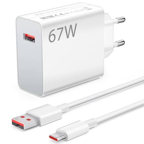 67W Turbocharge Ladegerät mit USB C Ladekabel für Xiaomi 14 Ultra,USB Netzteil Adapter für Mi 14T 13 Pro 12 12 Pro 13T Redmi Note 14 13 Pro 12 Pro Poco X7 Pro X6 M6 Pro F5 Pro F5 X5 Pro X5 X4 GT F4 67W Turbocharge Ladegerät mit USB C Ladekabel für Xiaomi 14 Ultra,USB Netzteil Adapter für Mi 14T 13 Pro 12 12 Pro 13T Redmi Note 14 13 Pro 12 Pro Poco X7 Pro X6 M6 Pro F5 Pro F5 X5 Pro X5 X4 GT F4 von iMangoo