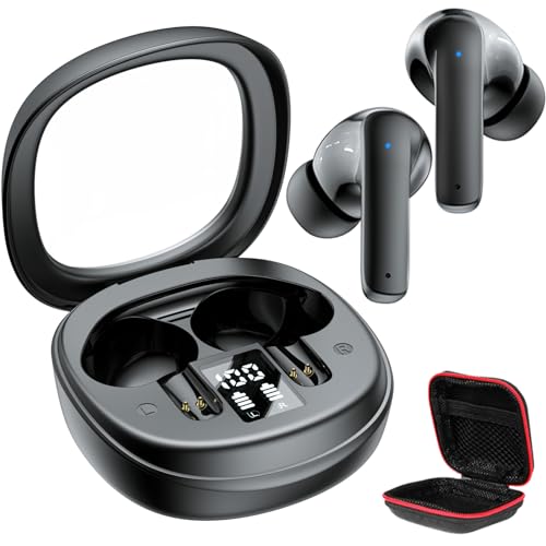 Kopfhörer Kabellos für iPhone 15 Pro Max 14 13 Pixel 8a 8 7a,In Ear Kopfhörer Kabellos Bluetooth 5.3 mit LED Anzeige 50 Std USB C Kopfhörer mit ENC Mikrofon für Samsung A15 A25 A55 A35 A54 A34 A53 A14 von iMangoo