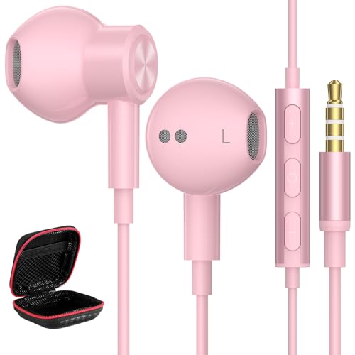 Kopfhörer für Samsung Galaxy A14 A15 A25 A23 S10,In Ear Kopfhörer mit Kabel 3.5mm Klinkenstecker,Magnetic Ohrhörer Headset mit Mikrofon für Redmi 13C Note 13 12 Pro 11 Pro 11s POCO X6 C65 Moto g54 g84 von iMangoo