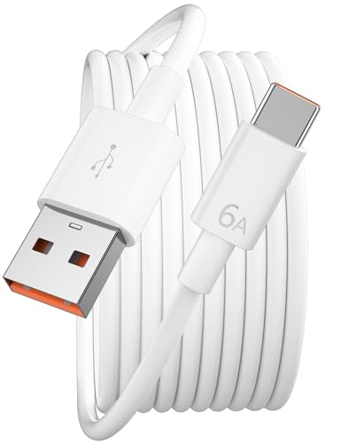 USB C Kabel 100W 6A Super Charge für Honor Ladekabel 2M,USB C Ladekabel Typ C Datenkabel Schnellladekabel für Huawei Honor Magic6 Lite 6Pro 90 Lite 200 Lite Pad X8a 9 für Huawei FreeBuds 5i Pro 3 SE 2 von iMangoo