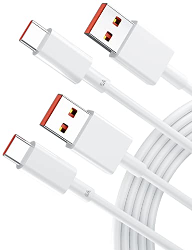 USB C Kabel 120W 6A [2Stück 2m],Typ C Ladekabel für Xiaomi 13T Pro,USB Typ C Schnellladekabel 65W 6A Fast Charge Datenkabel LadeKabel für Mi 14 Ultra 13 11T Redmi Note 13 Pro 11 11s 12 Pro Poco X6 Pro von iMangoo