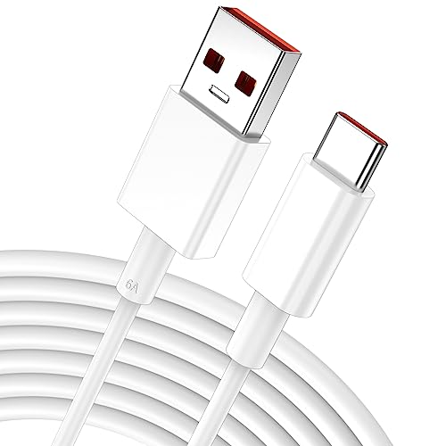 USB C Kabel 120W 6A 3M,Typ C Ladekabel für Xiaomi 13T Pro,USB Typ C Schnellladekabel 65W 6A Fast Charge Datenkabel LadeKabel für Mi 14 Ultra 13 Ultra 12 11T Redmi Note 13 Pro 11 11s 12 Pro Poco X6 Pro von iMangoo