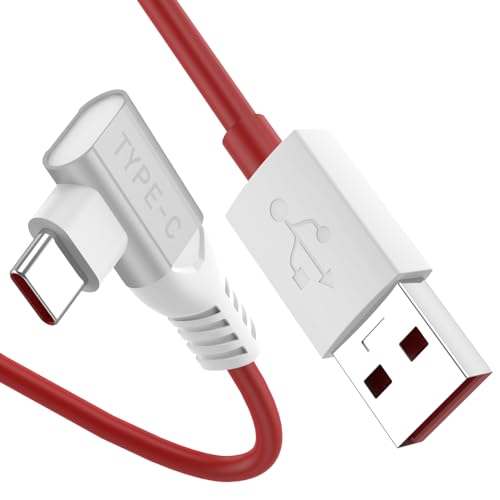 USB C Kabel für OnePlus 11 10 8 Pro,USB C Ladekabel 90 Grad Winkel Dash Charge Kabel 1,8m/6ft Warp Charge Ladekabel USB Typ C Schnell Lade Daten Kabel für OnePlus Nord 2T 2 10 Pro CE 2 8T 8 7T 7 Pro von iMangoo