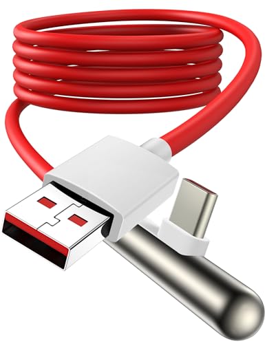 USB C Kabel für OnePlus 12 11 9 Pro,8A USB C Ladekabel 90 Grad Winkel Dash Charge Kabel 2m/6ft Warp Charge Ladekabel USB Typ C Schnell Lade Daten Kabel für OnePlus 12R Nord 2T CE 3 Lite Nord 3 10 Pro von iMangoo
