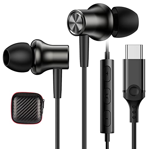 USB-C-Kopfhörer für Google Pixel 6a 8 Pro 7, magnetische USB-C-Kopfhörer, kabelgebunden, Typ-C-Kopfhörer mit Mikrofon für Samsung Galaxy A53, A54, A33, A34, S24, S23, FE, Ultra S22, S21, Oneplus 11, von iMangoo