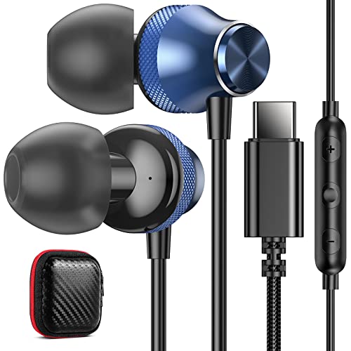 USB C Kopfhörer für iPhone 15 Pro Max Samsung A55 A35 A54 A34 S24 S23 Ultra FE,In-Ear Kopfhörer USB C Anschluss mit Kabel USB C Headset Typ C Kopfhörer Ohrhörer für Pixel 8 Pro 6a 7a Nothing Phone(2a) von iMangoo