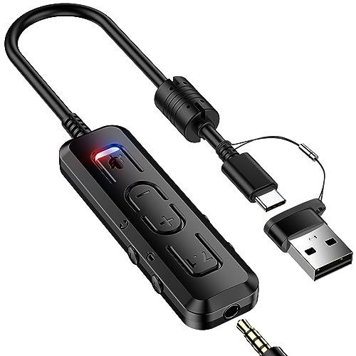 USB C auf 3,5mm Klinke Adapter,Externe USB Virtuelle 7.1 Surround Soundkarte Klinke USB Adapter,USB C Kopfhörer Klinkenadapter Typ C Audio Stereo Adapter für Samsung S24 A54 A53 A34 A33 Pixel 6a 7a 8 von iMangoo