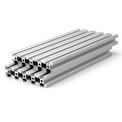2020 Aluminium Extrusion 1000mm Silber (10Pcs/Pack) V-Slot Aluminium Profil Europäischer Standard für 3D Drucker, CNC und Laser Graviermaschine von iMetrx