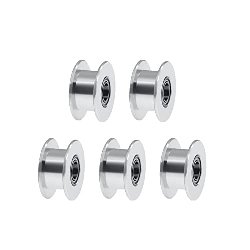 5-Stück iMetrx GT2 Toothless Idler Pulley Zahnriemenscheibe Breite 6mm (Innere Bohrung 3mm) für Teeth 16 3D Drucker Zahnriemenscheibe von iMetrx