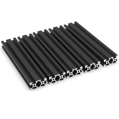 iMetrx 1220 mm 2040 V Typ 5 Stück Schwarz Europäischer Standard Eloxierte Linearschiene aluminiumprofile Extrusion,für DIY 3D Drucker und CNC Maschinen von iMetrx