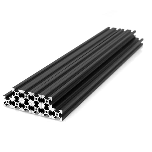 iMetrx 600 mm 2020 V Typ 10 Stück Schwarz Europäischer Standard Eloxierte Linearschiene aluminiumprofile Extrusion,für DIY 3D Drucker und CNC Maschinen von iMetrx