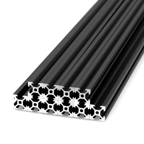iMetrx 700 mm 2020 V Typ 10 Stück Schwarz Europäischer Standard Eloxierte Linearschiene aluminiumprofile Extrusion,für DIY 3D Drucker und CNC Maschinen von iMetrx