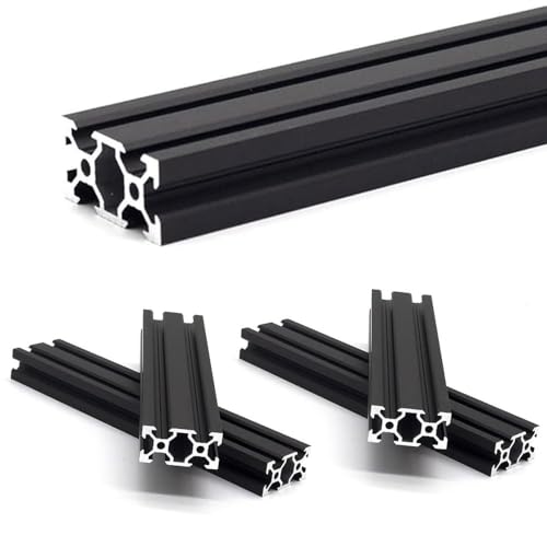 iMetrx 700 mm 2040 V Typ 5 Stück Schwarz Europäischer Standard Eloxierte Linearschiene aluminiumprofile Extrusion,für DIY 3D Drucker und CNC Maschinen von iMetrx