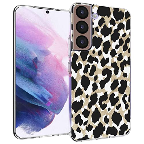 IMOSHION kompatibel mit Samsung Galaxy S22 Hülle – Design Back Cover in Golden Leopard – Silikon Soft Case Handyhülle [Flexibel, Stoßabsorbierend, Dünn] von iMoshion