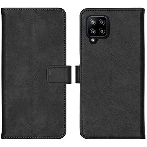 iMoshion Bookcase Hülle kompatibel mit Samsung Galaxy A42– Luxuriöse Handyhülle – Handytasche in Schwarz [Mit Ständer, Platz für 3 Karten, Magnetverschluss] von iMoshion