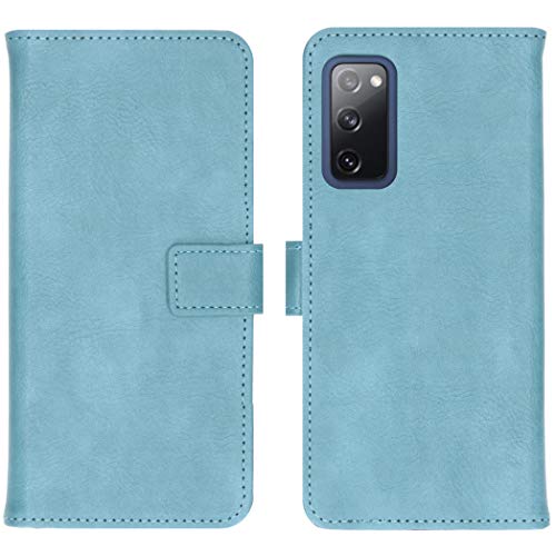 iMoshion Booktype Hülle kompatibel mit Samsung Galaxy S20 FE– Luxuriöse Handyhülle – Handytasche in Hellblau [Mit Ständer, Platz für 3 Karten, Magnetverschluss] von iMoshion
