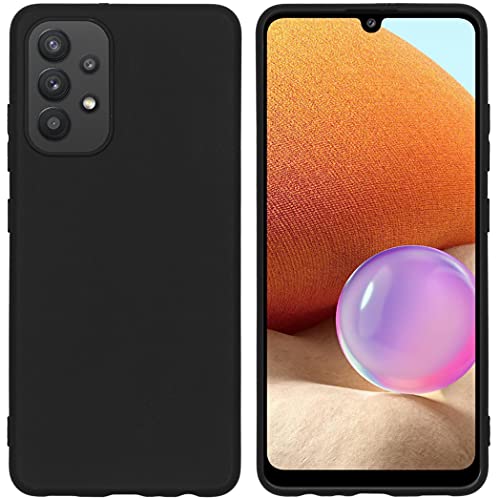 iMoshion Softcase,Backcover Hülle kompatibel mit Samsung Galaxy A32 (4G) – Color Back Cover – Silikon Handyhülle Soft Case in Schwarz [Matt, Ultradünn, Anti-Rutsch] von iMoshion