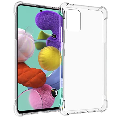 iMoshion Softcase,Backcover Hülle kompatibel mit Samsung Galaxy A51 – Shockproof Case Handyhülle – Silikon Schutzhülle in Transparent [Verstärkte Ecken, Stoßfest, Dünn] von iMoshion