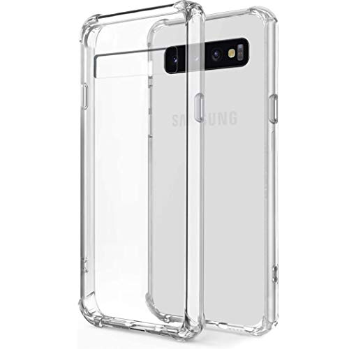 iMoshion Softcase,Backcover Hülle kompatibel mit Samsung Galaxy S10 Plus – Shockproof Case Handyhülle – Silikon Schutzhülle in Transparent [Verstärkte Ecken, Stoßfest, Dünn] von iMoshion