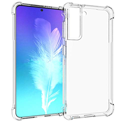 iMoshion Softcase,Backcover Hülle kompatibel mit Samsung Galaxy S21 – Shockproof Case Handyhülle – Silikon Schutzhülle in Transparent [Verstärkte Ecken, Stoßfest, Dünn] von iMoshion