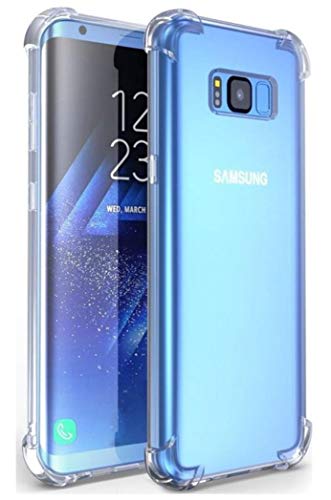 iMoshion Softcase,Backcover Hülle kompatibel mit Samsung Galaxy S8 – Shockproof Case Handyhülle – Silikon Schutzhülle in Transparent [Verstärkte Ecken, Stoßfest, Dünn] von iMoshion