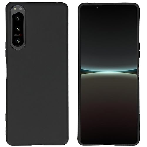iMoshion Softcase,Backcover Hülle kompatibel mit Sony Xperia 5 IV – Color Back Cover – Silikon Handyhülle Soft Case in Schwarz [Matt, Ultradünn, Anti-Rutsch] von iMoshion