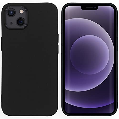 iMoshion Softcase,Backcover Hülle kompatibel mit iPhone 13 – Color Back Cover – Silikon Handyhülle Soft Case in Schwarz [Matt, Ultradünn, Anti-Rutsch] von iMoshion