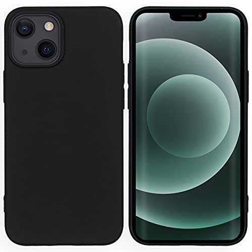 IMOSHION Backcover Hülle kompatibel mit iPhone 13 Mini – Color Back Cover – Silikon Handyhülle Soft Case in Schwarz [Matt, Ultradünn, Anti-Rutsch] von iMoshion